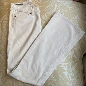 Citizens of Humanity Beige Low Waisted Flair Denim Size 26